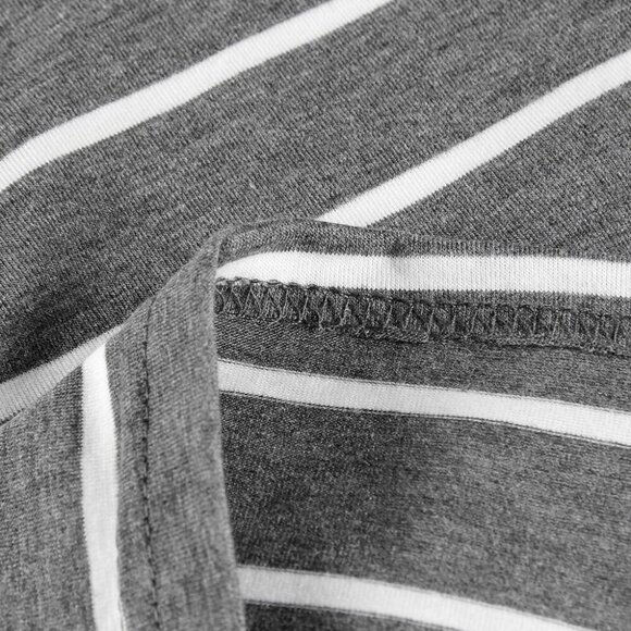 Women Sleeveless Maxi Dress Cotton Spandex Stripe Casual Summer Beach Vacation - Picture 5 of 5